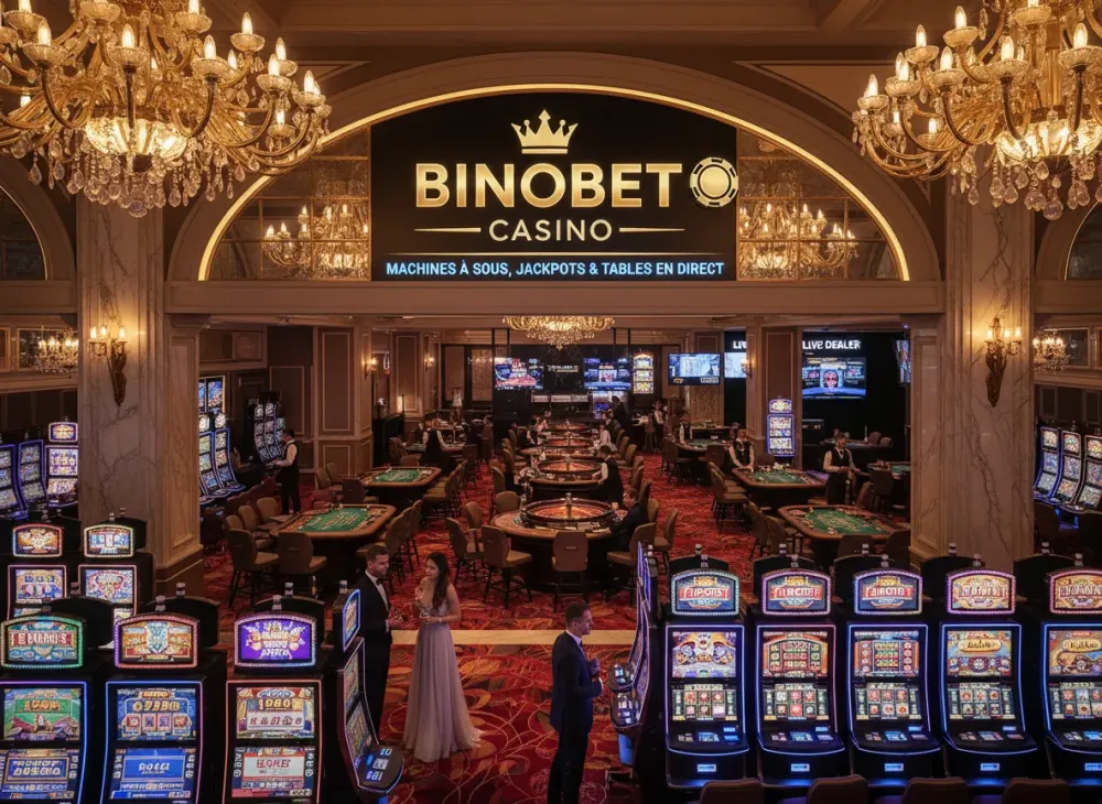 Binobet Casino – machines à sous, jackpots et tables en direct